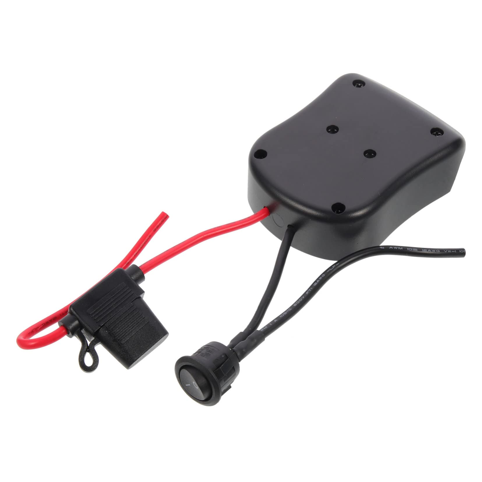 NUOBESTY 3 Piezas Adaptador de batería de 18V batería para convertidor de al Adaptador de la Fuerza camión Voltaje de Fuente de alimentación Camiones RC AbS Negro