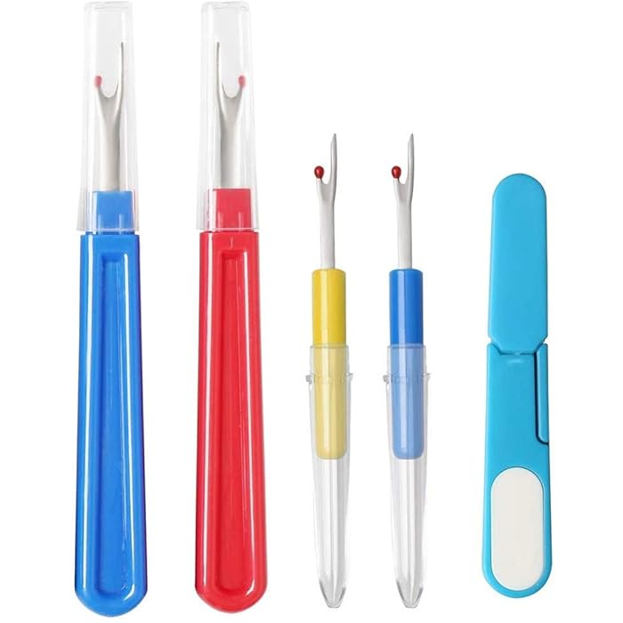 Buy Stitch Unpicker DELFINO 4 Pieces Seam Ripper and 1x Yarn Scissor