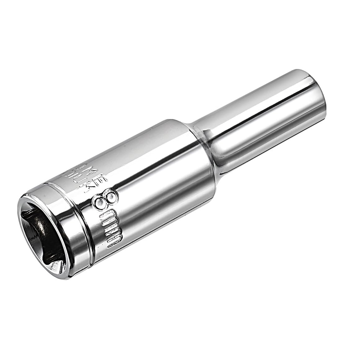 TA-VIGOR 1/2 Inch Drive 8mm 6-Point Deep Socket, Metric, Cr-V Drive Socket (Polishing) for Auto Repairing and Household