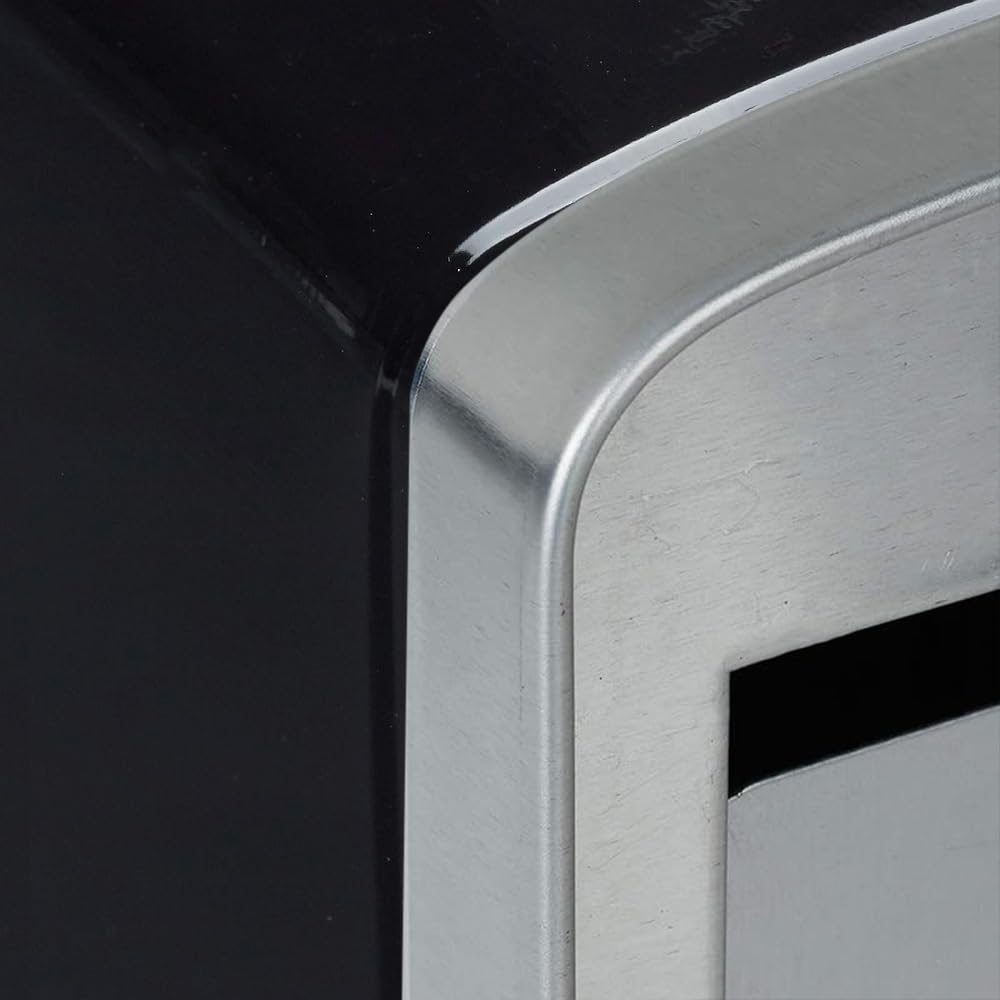 Virsus 6 Portatovaglioli da Bar a Molla NERO, misura 10x9x13 cm, Dispenser in Acciaio Inox per Tovaglioli 17x17cm, Distributore da tavolo di Fazzoletti Salviette Piccole per Gelateria, Bar -0050
