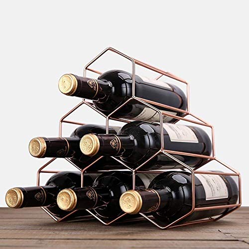 Soporte para Botellas de Vino de Hierro Moderno 6 Botellas miniatura 3