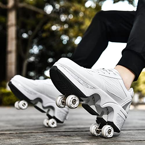 Deformation Roller Skates Women's White Silver US 8.5 - Image 5