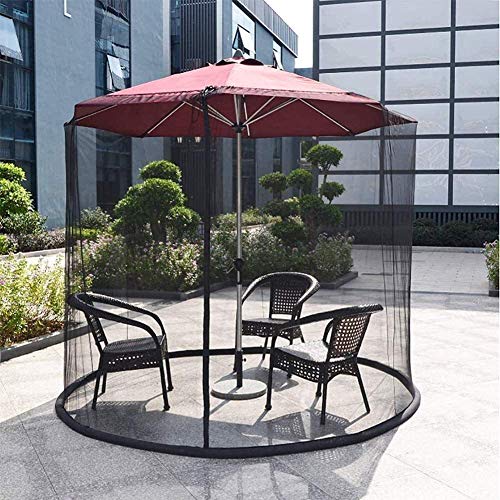 Preisvergleich Produktbild Cxjff Regenschirm, Moskitonetz und Netz, Öffnung mit Reißverschluss, atmungsaktives gewebtes Polyester, ohne Regenschirm und Fundament