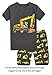 Choco Moon Little Boys Excavator Snug-Fit Pajamas Short Sets 100% Cotton Grey PJS Clothes Infant Kid 6