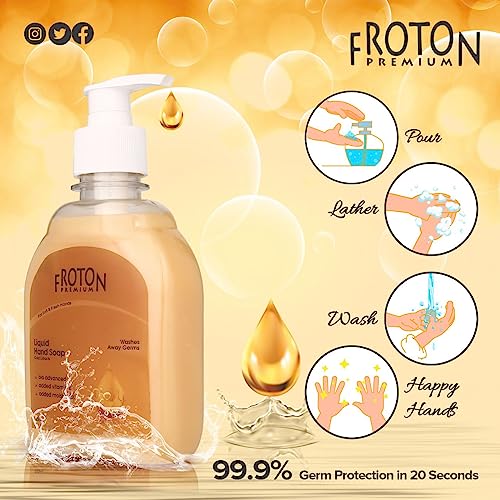 Image of Organic pH-Balance Moisturizing Liquid Hand Wash with Refreshing Fragrance, Complete Protection for Soft & Gentle Hands 250ml pack of 3 (Gold (pack of 3))