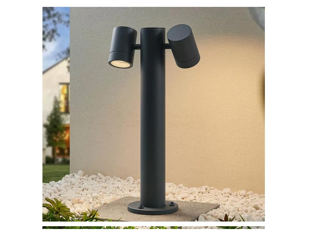 UNIVERSO 539PB-B440-G LAMPIONE 45CM DA GIARDINO CON DIFFUSORI ORIENTABILI PER ESTERNO IP44 CON ATTACCHI GU10
