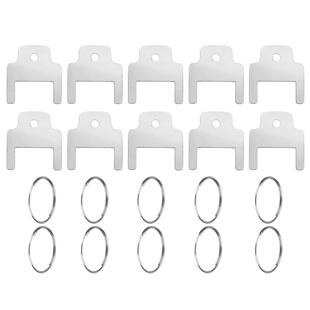 Vjsujehgy 10pcs 770301 Paper Towel Dispenser Keys,Toilet Paper Dispenser with 10 Key Rings Paper Towel Holder Key Tissue Box Key