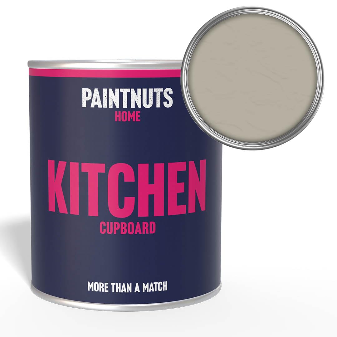 Paintnuts Kitchen Cupboard Wood Laminate Gloss PaintPebble Grey (Ral7032)250Ml from B&Q