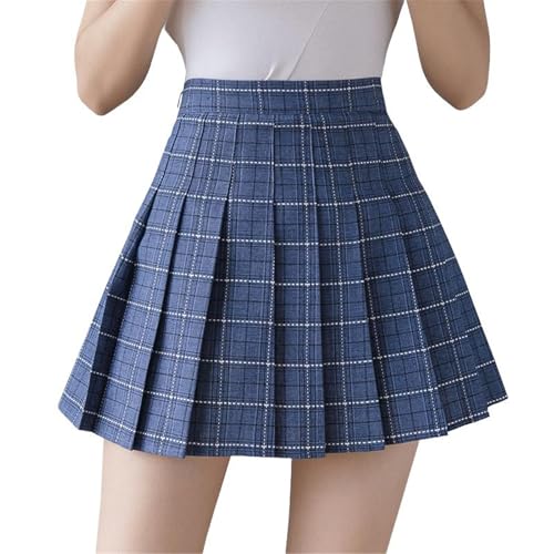 Women's Slim Pleated A-Line Large Size Short Skirt - Main Image