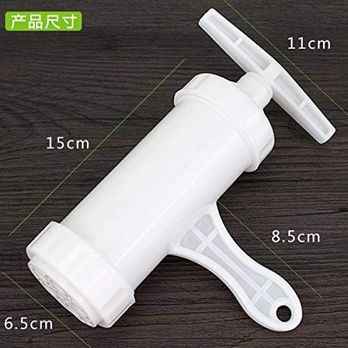 Stainless steel household small manual pasta machine kitchen hand pressure noodle press noodle machine WY41401 (Color : 5 Mold) (5 Mold)