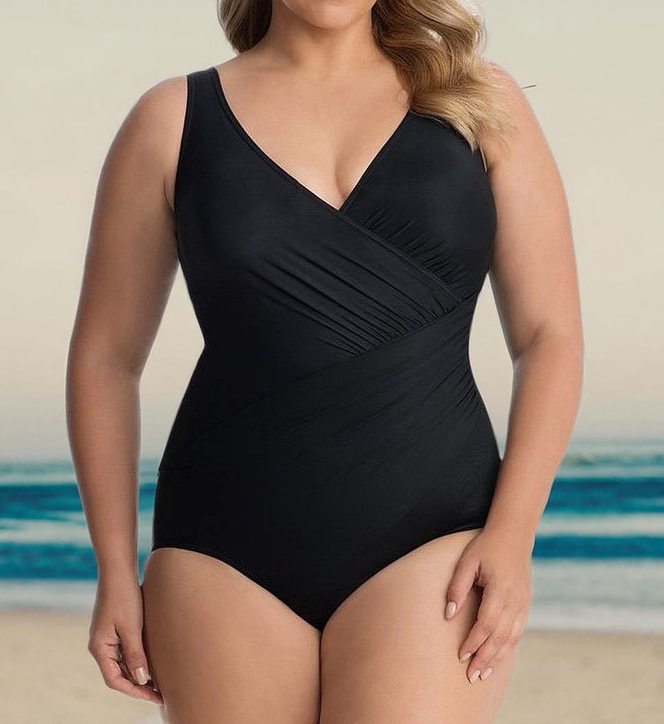 Miraclesuit Damen-Badeanzug, Übergröße, Must Haves Oceanus, einteiliger Badeanzug