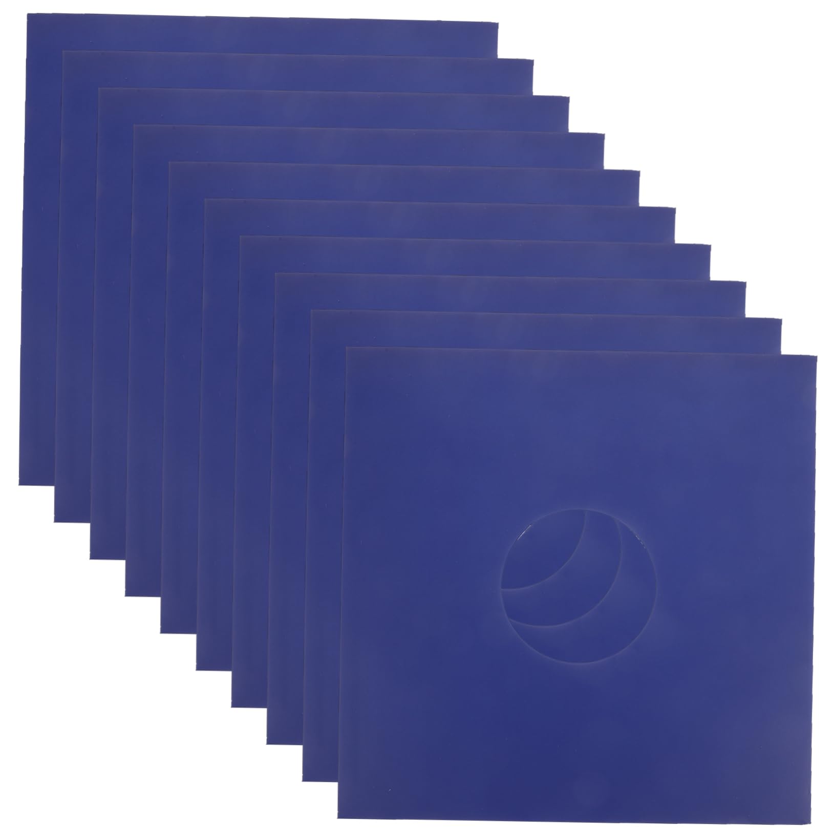 Custodia Giacca per Dischi in Vinile 12 Pollici in Carta Kraft Blu, Protezione Resistente per Album Vinile, Confezione da 10 Pezzi per Conservare e Mantenere Puliti i Dischi