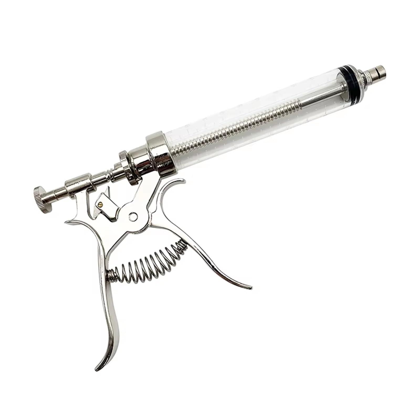 Pistolet D'alimentation Vétérinaire à Manche Seringue À Injection Continue Pour Animaux Vétérinaires 50ml Pistolet Vaccination Automatique En Acier Inoxydable Pour Vache Cochon Mouton
