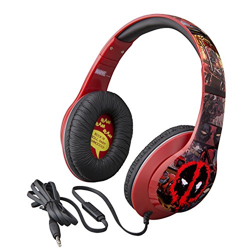 Marvel Over The Ear Wired Headphones with Built in Microphone Quality Sound from