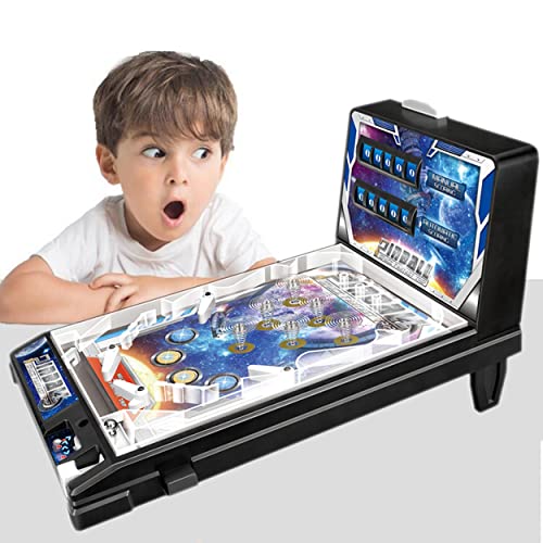 YYQ SHOP Máquina De Pinball De Mesa Retro Pinball Electrónico Juguetes Luces Y Música Rompecabezas Juego De Pinball Arcade para Padres E Hijos Regalos De Cumpleaños para El Hogar Cover