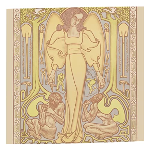 Affiche Art Nouveau Ange - Poster décoratif moderne et élégant pour mur de chambre