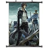 Home Decor Cute Anime Art Cosplay Poster with Final Fantasy Squall Leonhart Sword Weapon Zidane Tribal Boys Girl Swords Wind Wall Scroll Poster Fabric Painting 24 X 36 Inch (60cm X 90 cm)