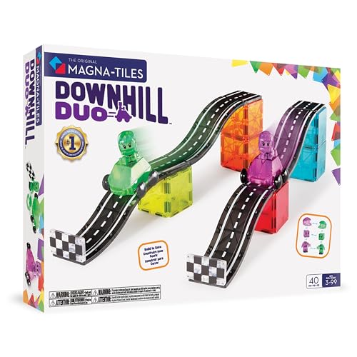 MAGNA-TILES Downhill Duo 40-Piece Magnetic Construction Set The Original Magnetic Building Brand