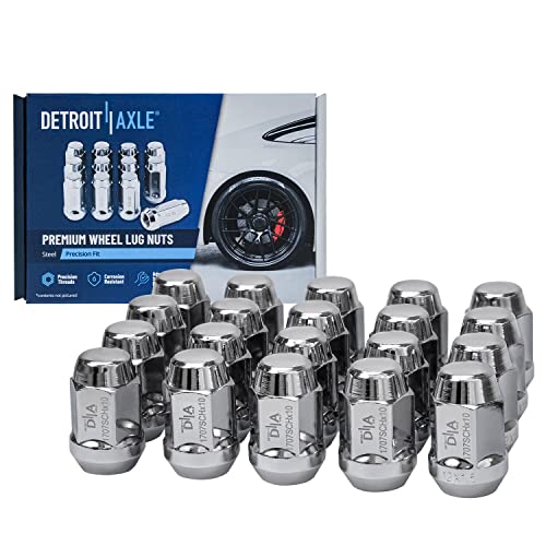 Image of Detroit Axle - 4WD Front Upper Control Arms Ball Joints Tie Rods + 20pc Lug Nuts Replacement for Chevy GMC Blazer S10 Bravada Sonoma Jimmy - 34pc Set