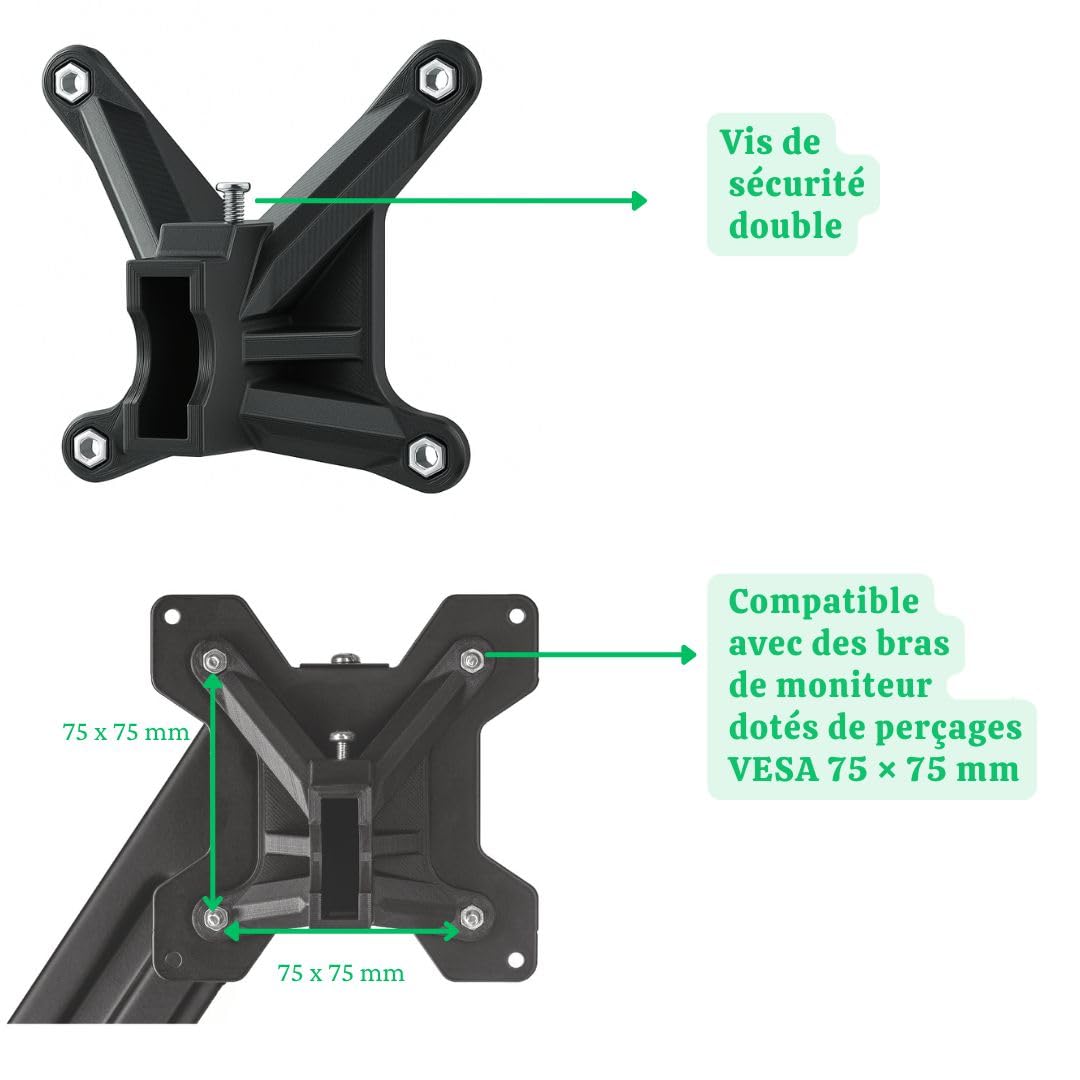 Adaptateur VESA pour moniteurs HP Série M et Série 5 – Support de Moniteur