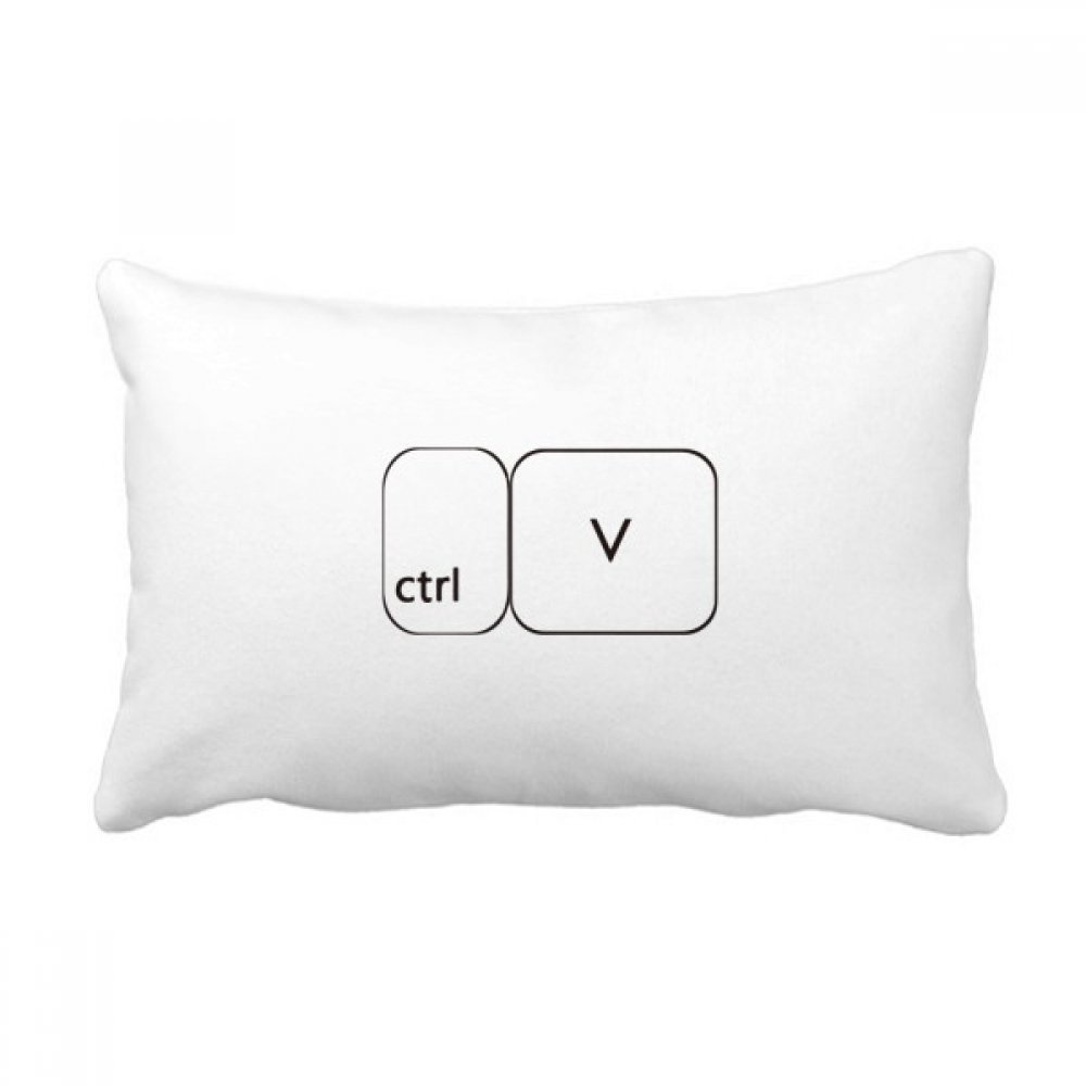 Coussin Ctrl V multicolore 16x24 pouces pour sublimer la décoration de votre canapé