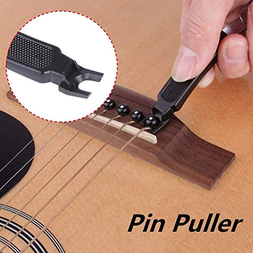 DODOMI Professional Guitar String Winder Cutter and Bridge Pin Puller, Guitar Repair Tool Functional 3 in 1 (Black) #4