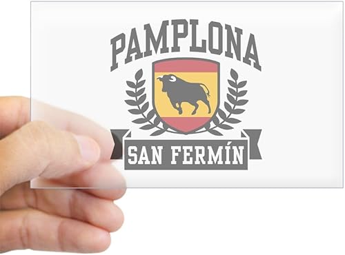 Vista 4 de CafePress Pegatina rectangular para parachoques de Pamplona San Fermín