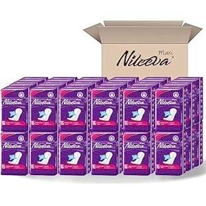 Individually Wrapped Super Maxi Sanitary Napkins Feminine Care, Super Value (576 Pads= 16 Pads/Pack X 36 Packs) Bulk Buy