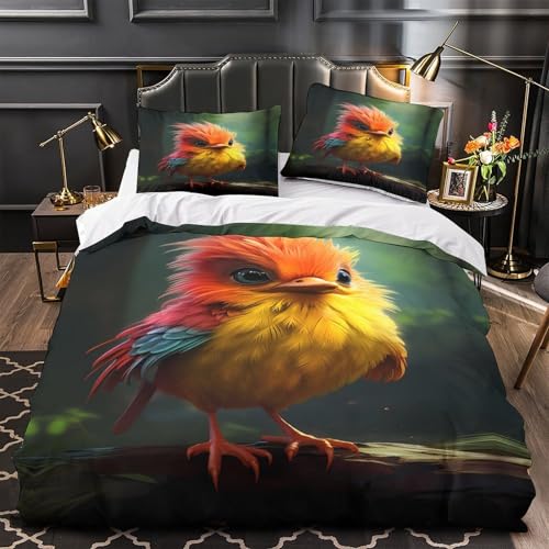 Housse de couette oiseau hypoallergénique pour le sommeil sensible des enfants - 2