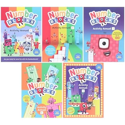 Numberblocks: 5 Fun Activity Annuals Set, Perfect for Early Learning and A Great Activity Gift for Fans of the Numberblocks Series!