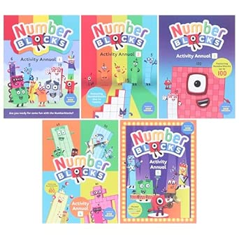Numberblocks: 5 Fun Activity Annuals Set : Numberblocks: Amazon.com.au ...