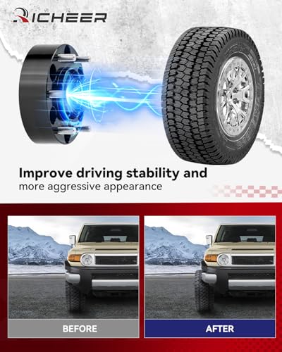 Image of Richeer 2 inch 6x5.5 Hubcentric Wheel Spacers for 1995-2023 Tacoma