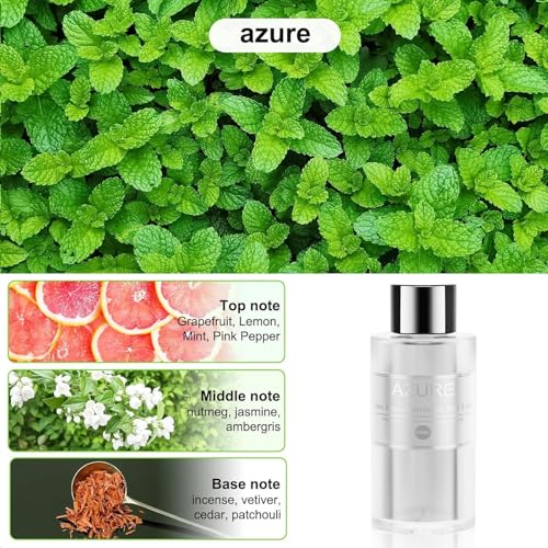 Image of Amor Lyris 2 Packs Essential Oil Refill for Smart Car Air Freshener, 3.5OZ Car Diffuser Refill, Aromatherapy Perfume Refill Can be Used for 4-8 Months, Made with Natural Plant Extracts, AZURE