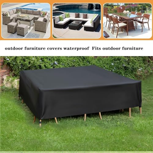 Housse de jardin pour protéger la table de terrasse en hiver - 8