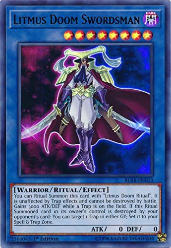 Litmus Doom Swordsman - BLRR-EN013 - Ultra Rare - 1st Edition - Battles of Legend: Relentless Revenge