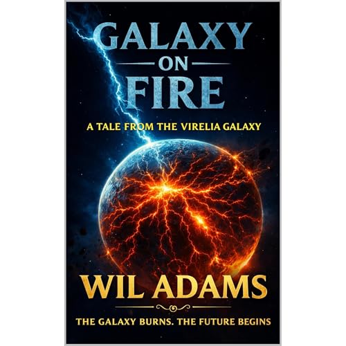 GALAXY ON FIRE Audiolibro Por Wil Adams arte de portada