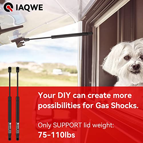 C1608054 100Lbs/445N 20Inch Lift Support Gas Spring Struts Lid Stay For Rv Bed Door Storage Tonneau Cover Floor Hatch Heavy-Duty Toolbox Lid Cabinet Camper Rear Window Door 2Pcs 20" 100Lbs By Iaqwe #TOP4