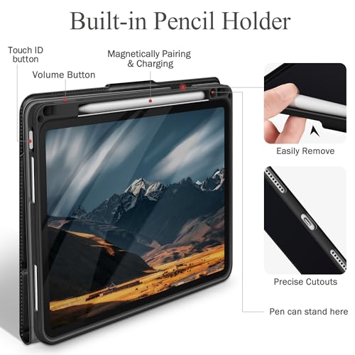 Image of auaua Case for iPad Air 13 inch M4 /M3 /M2, Black