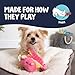 goDog Hundespielzeug Drache mit Kauschutz-Technologie, Plüsch, robust, klein, Korallenfarben, Small