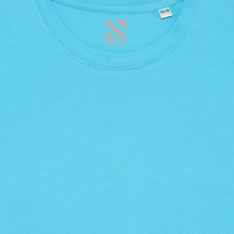 Image of Nusyl Boys Dude Text Printed Half Sleeve Regular Fit Tshirt, Cotton Blend Round Neck T-Shirt,