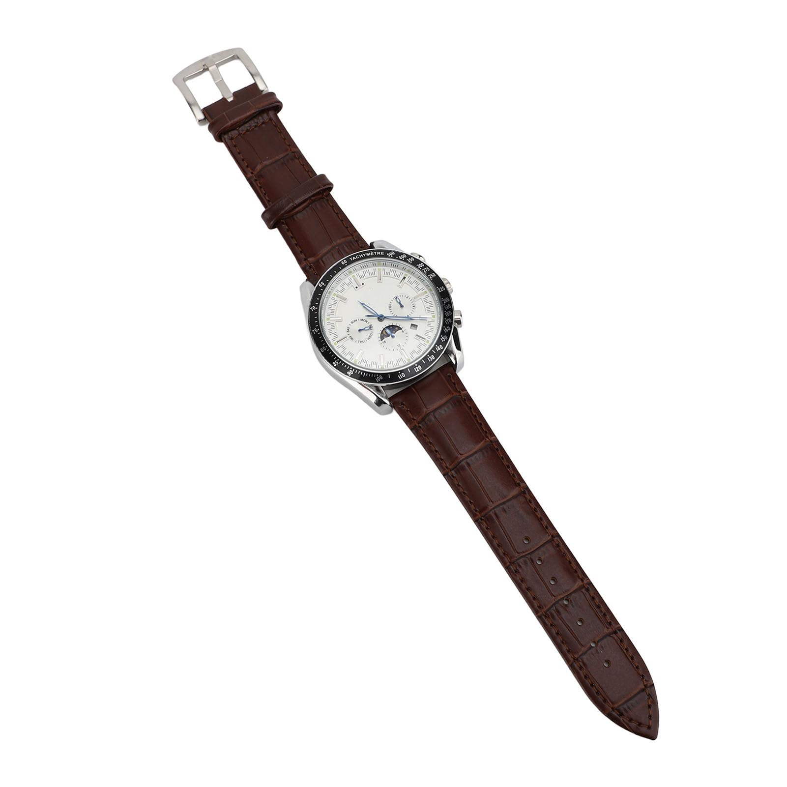 RIZGHWOY Męski Automatyczny Mechaniczny Chronograf Wodoszczelny z Wyświetlaczem Faz Księżyca na Oficjalne Okazje Elegancki Styl 1 Jednostka