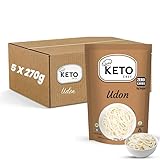 Keto Chef Thick Instant Udon Shirataki Noodles (Pack of 5 x 270g) | Konjac Vegan Noodles | Zero Fat | Zero Sugar | Low Carb | Low Calorie | Ready to Eat