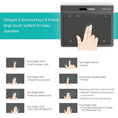 VOGEK Trackpad Touchpad, Jelly Comb USB Wired Touchpad with Multi-Touch Navigation for Windows 7 and Windows 10 on Laptop/Notebook/Desktop Computer