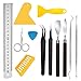 Produktbild DShine 11-teiliges Jätwerkzeug-Set mit Schere, Pinzette, Jäter, Schaber, Spachtel, Basis-Werkzeug aus Vinyl für Jäten, Silhouetten, Kameen, HTV, Schriftzug