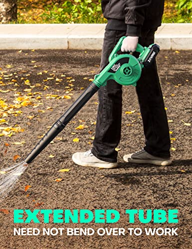 Kimo Impact Wrench 1/2 Cordless With 1000 N.m / 740 Ft-Lb High Torque+Cordless Leaf Blower & Vacuum, 2-In-1 20V Leaf Blower Cordless With Battery And Charger #TOP7