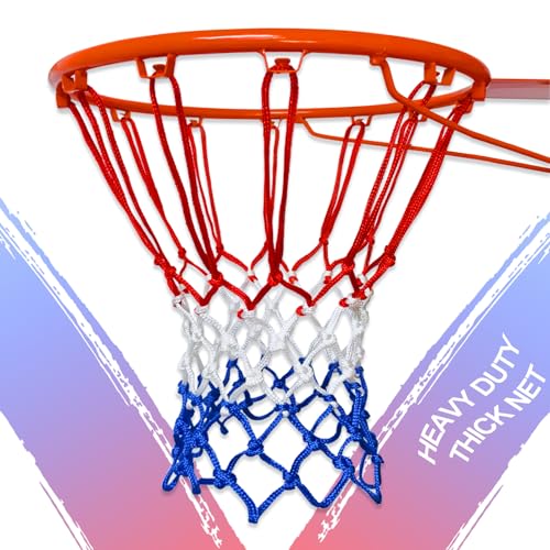 Valehos Heavy Duty Rot Weiß Blau Basketballnetz