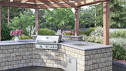 Ruvati Outdoor BBQ Workstation Sink 15 x 20 inch Topmount Marine Grade T-316 Stainless Steel RV Boat Tiny Home - RVQ5210 by Ruvati - Image 7