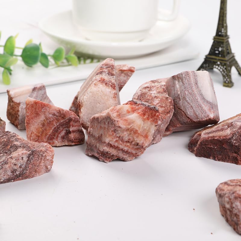 Rhodonite Stones naturales en bruto LTRAJUYNH de 1000g para coleccionistas 5