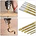 Cabilock 6pcs Serrated Steel Twist Drill Bit Set Multipurpose Spiral Woodworking and Metalworking Carpenter Tool for Industrial Drilling Applications