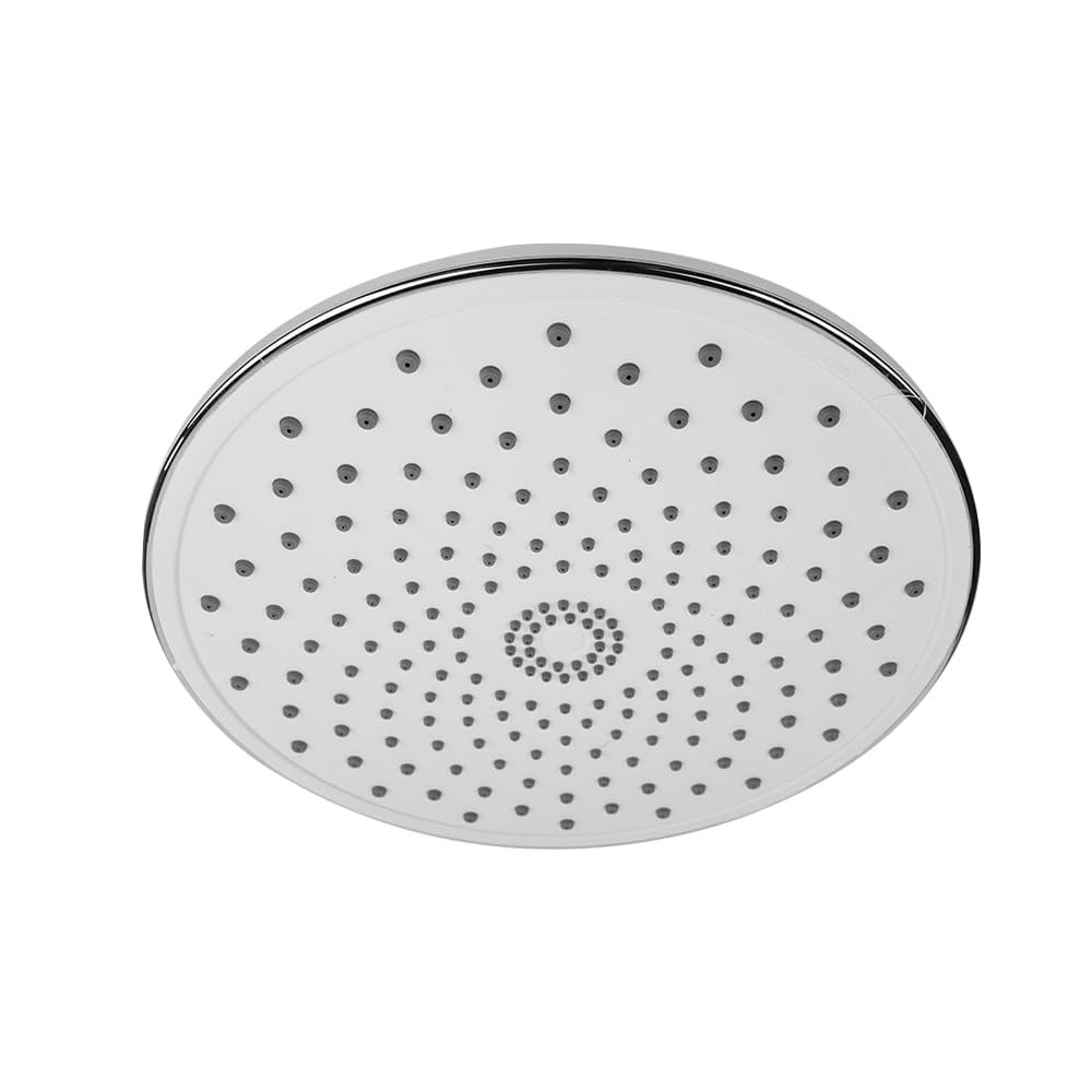 Cabezal de Ducha de 9 Pulgadas, Cabezal de Ducha Fijo, Cabezal de Ducha de Lluvia Grande de Repuesto, Cabezal de Ducha de Techo Redondo de Alta presión Potente, Plateado
